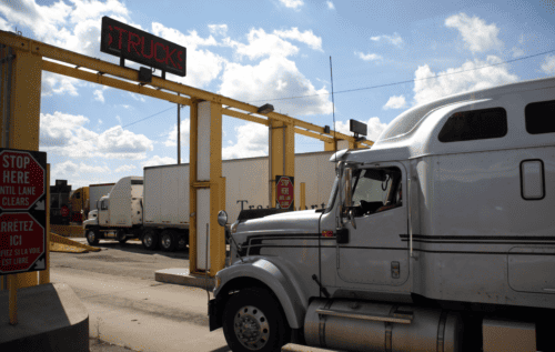 Truck driving though Cross-Border and International Transportation